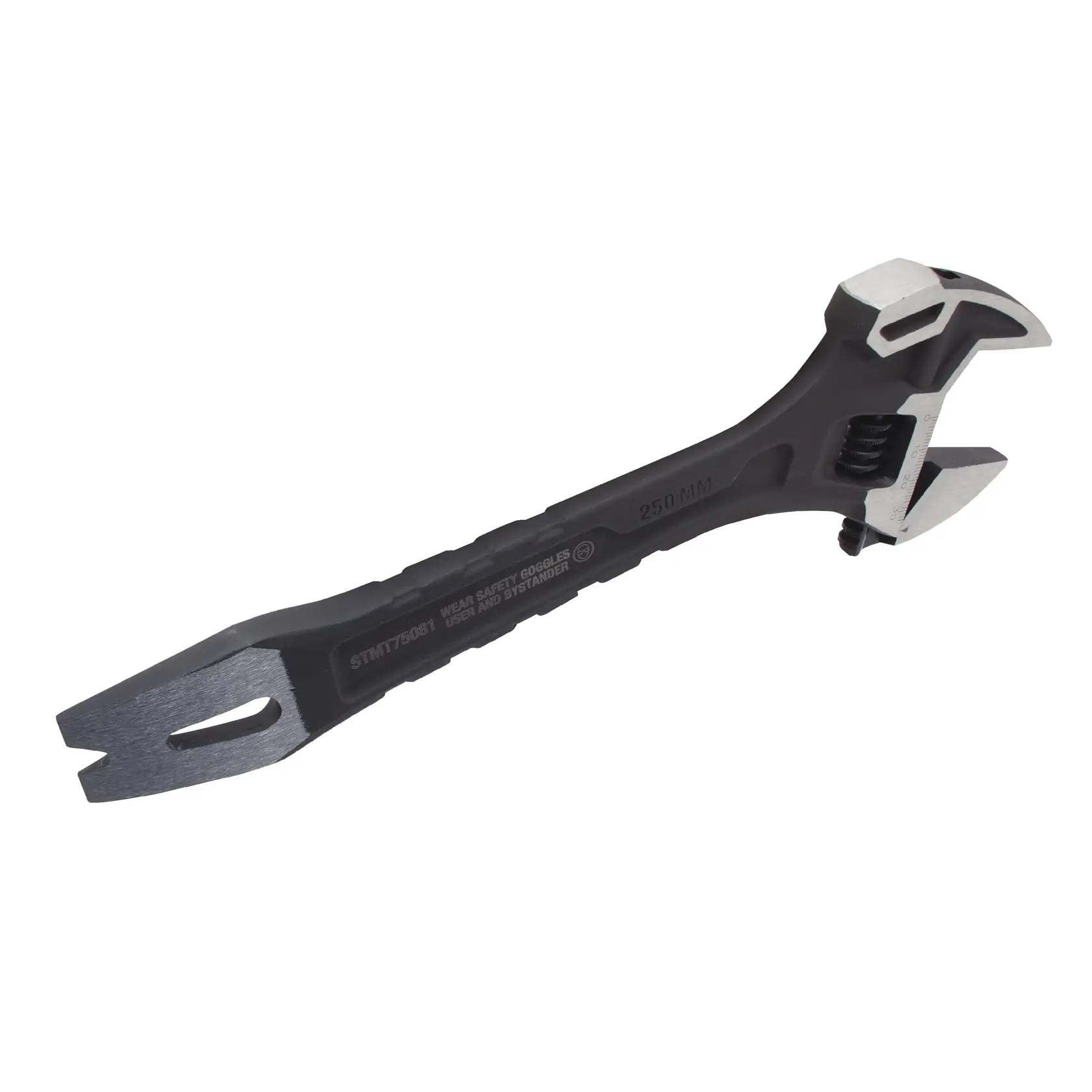 Photo of STANLEY FMHT0-75081 adjustable wrench and pry bar combo tool on white background.