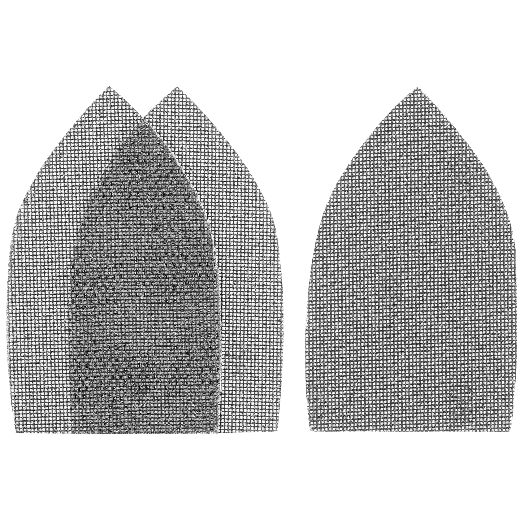 IRWIN sanding mesh sheets STA39092, four pointed-oval black sanding sheets shown flat on white background.