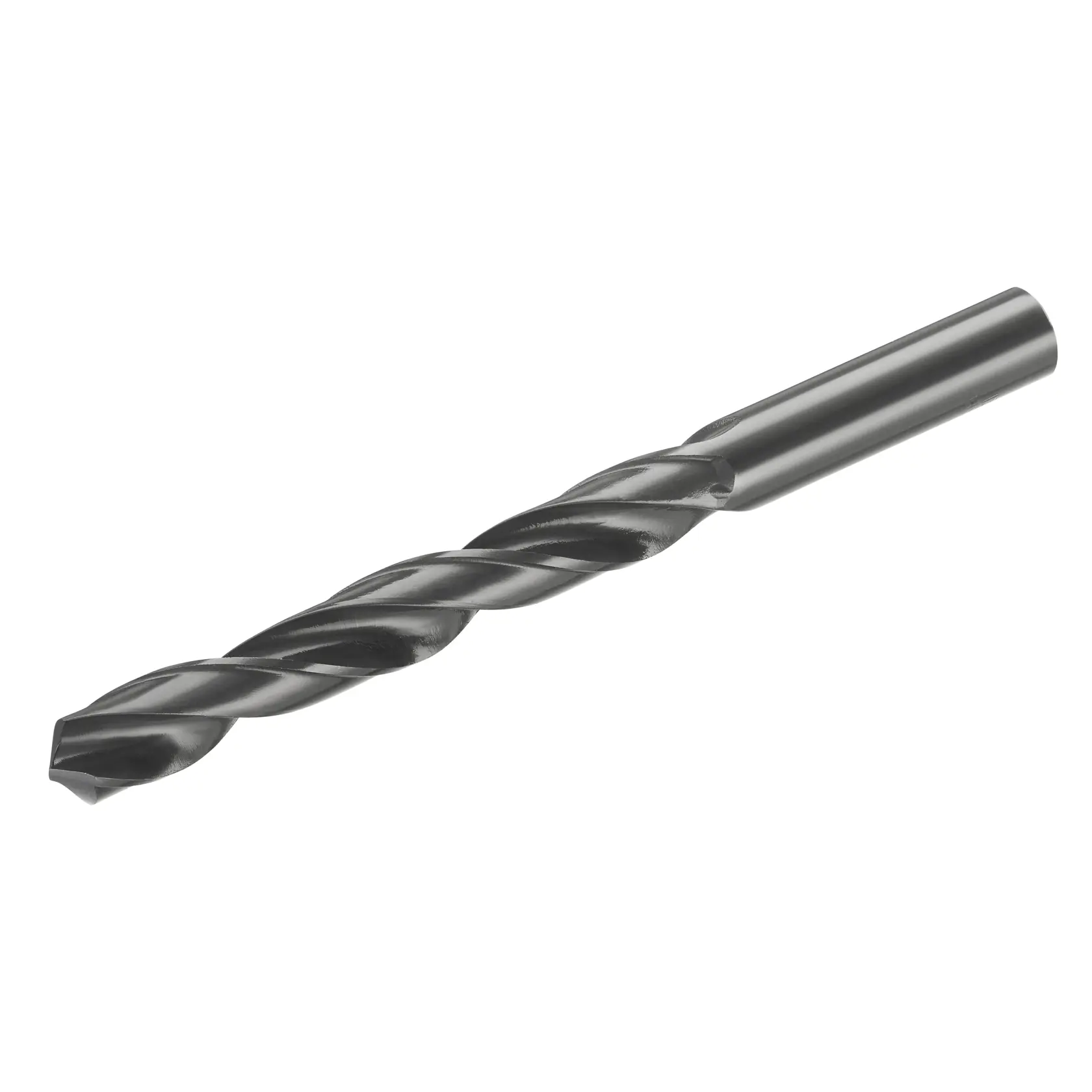 STANLEY STA50120 metal drill bit, photography of side angle on white background.