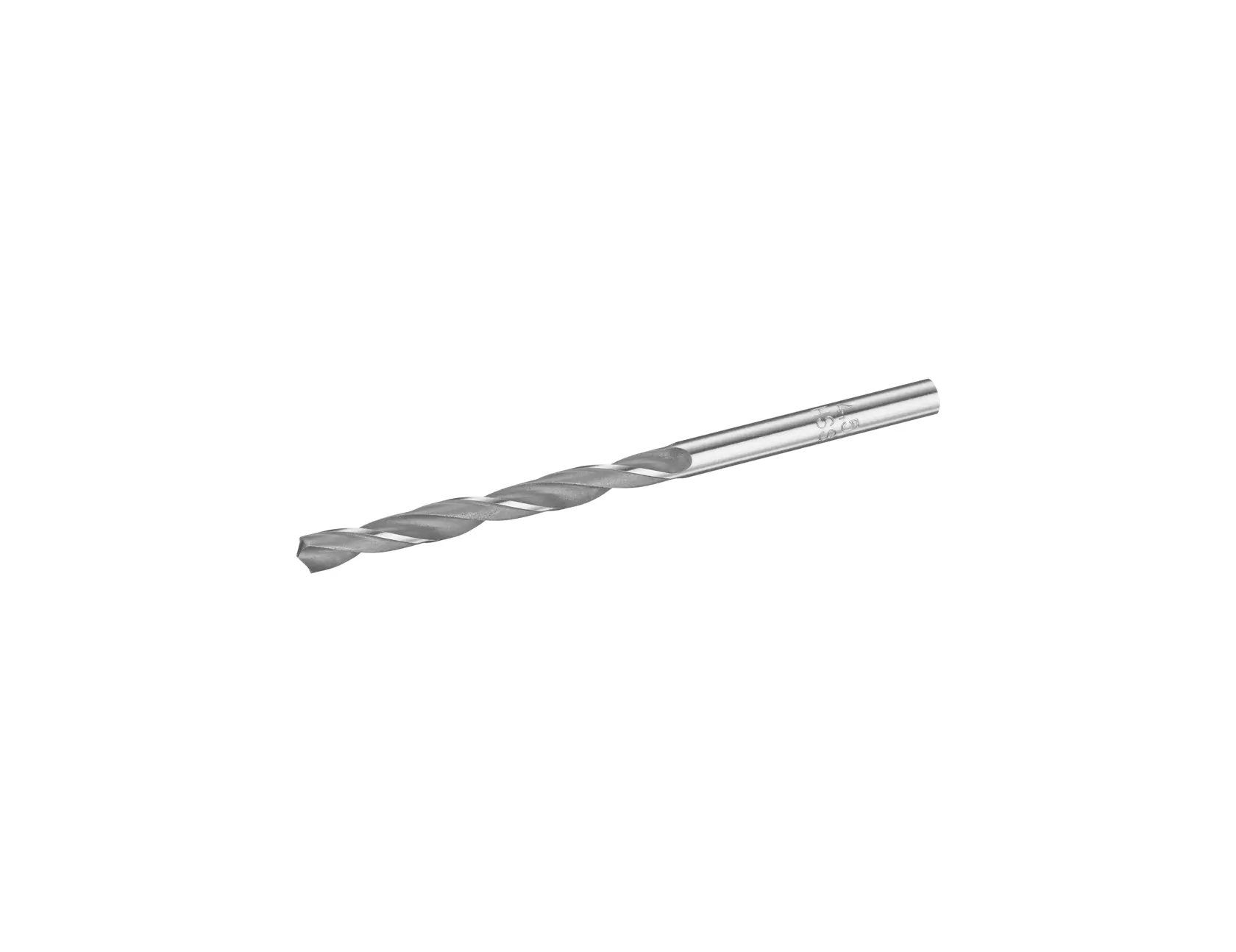 STANLEY STA50709 metal drill bit, silver, side angle, shown on white background.