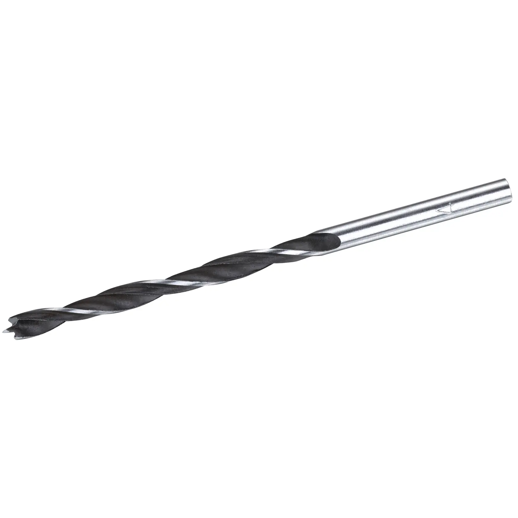 STANLEY STA52006 black and silver wood drill bit side view on white background.