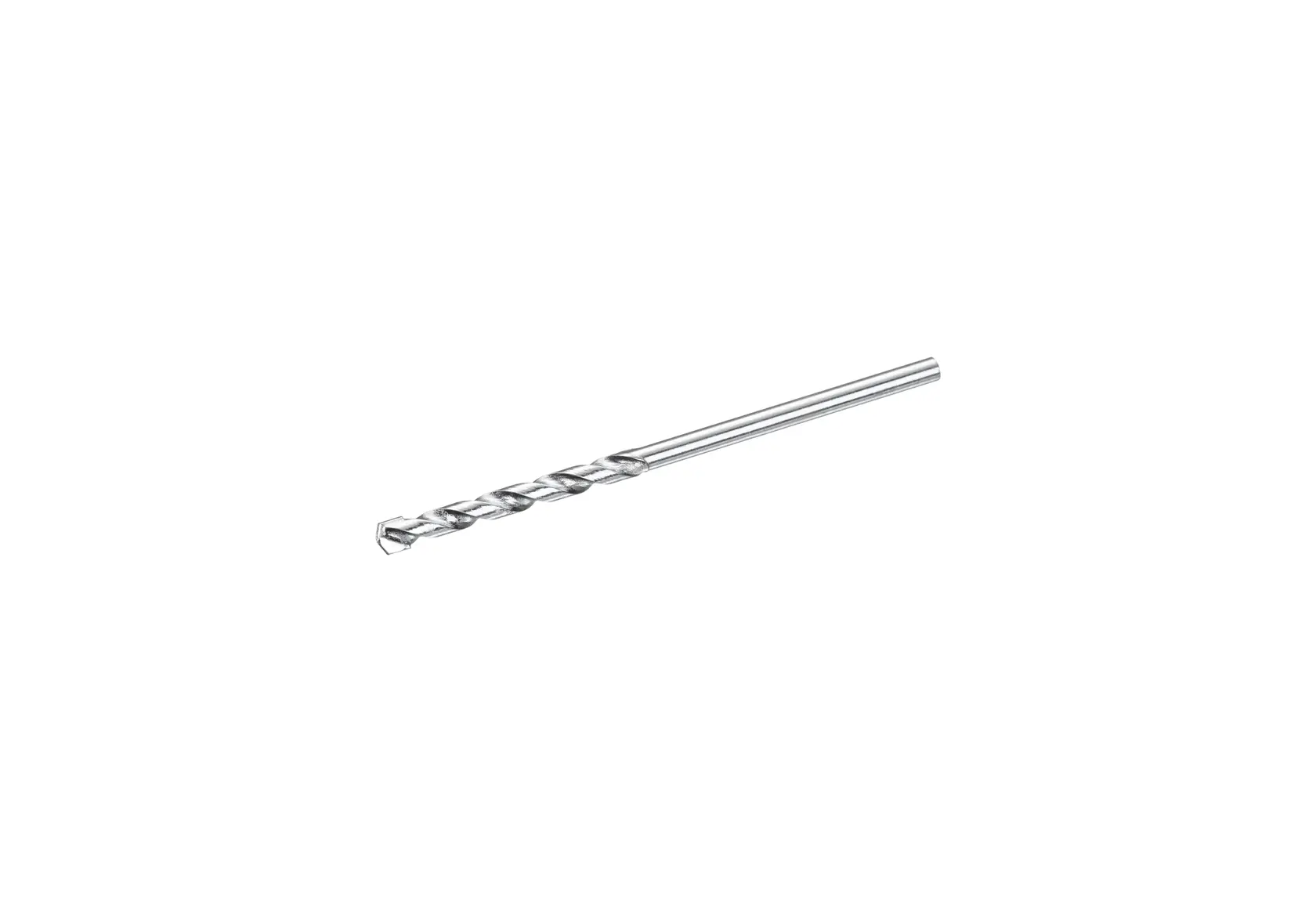 STANLEY STA53075 straight-on photo of silver drill bit with spiral flutes, tool accessory.