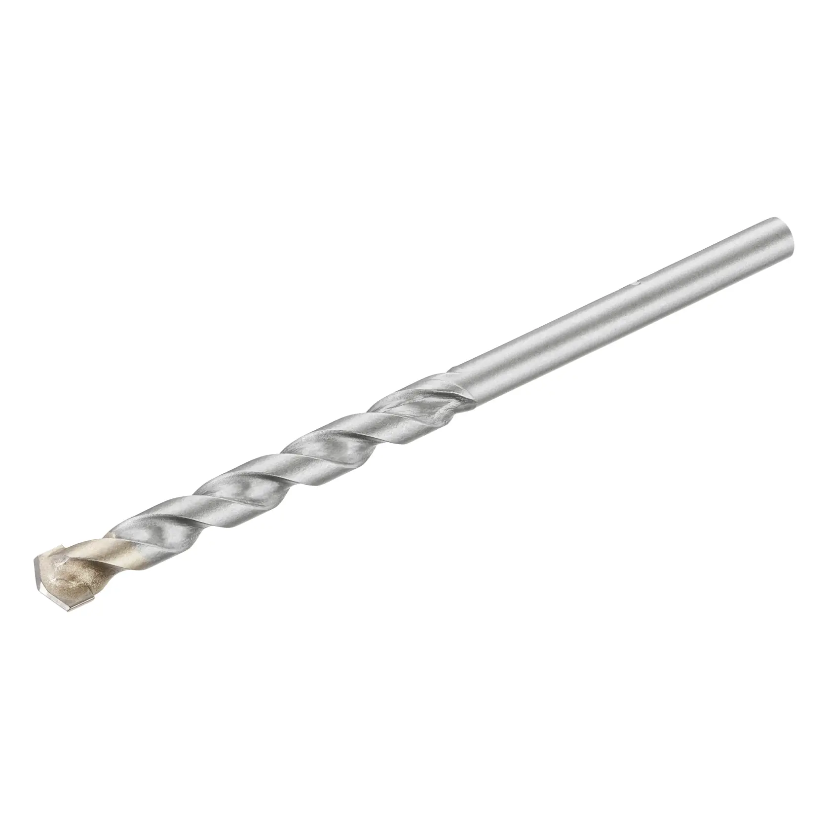 STANLEY STA53105 silver masonry drill bit, spiral design, side view, on white background.