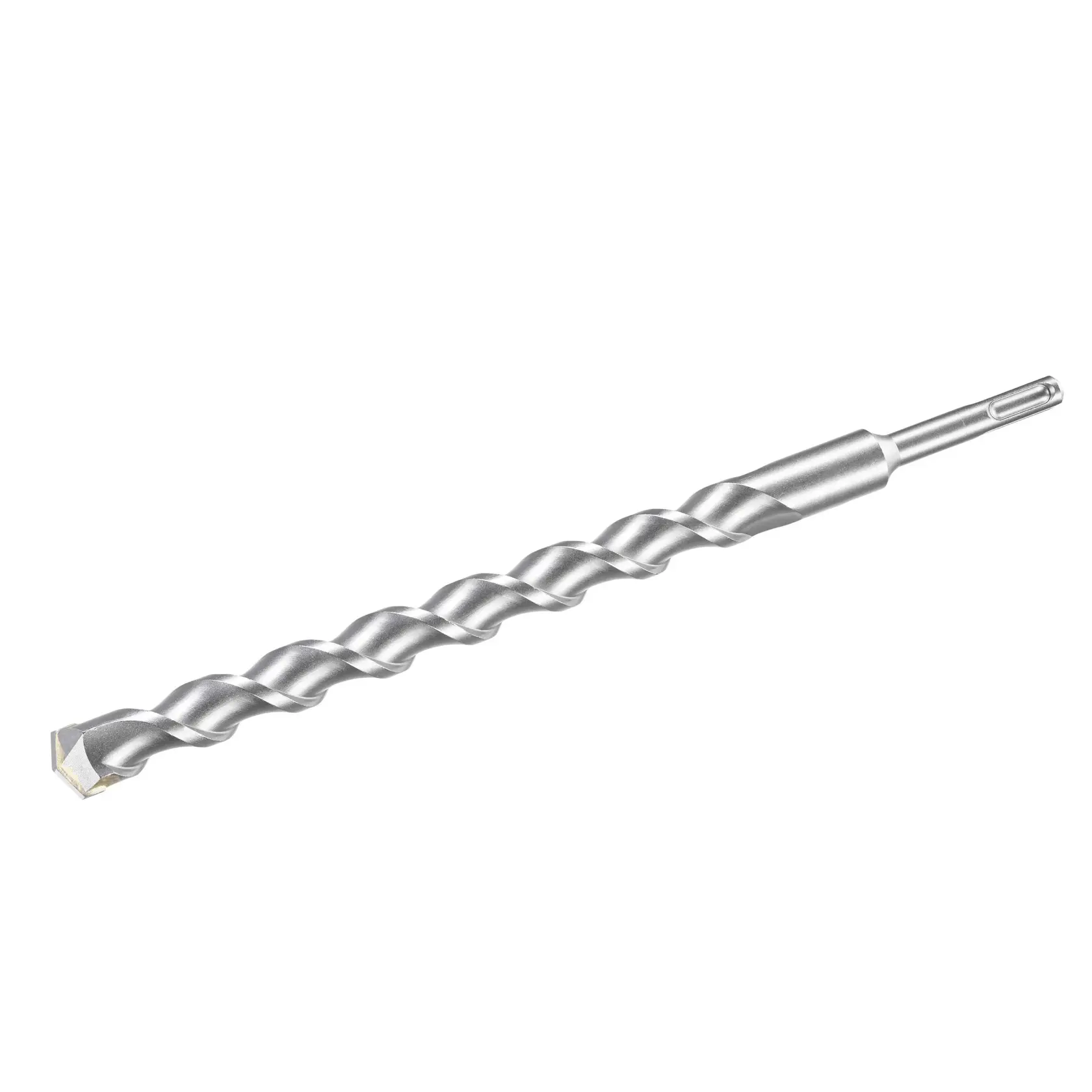 STANLEY STA54117 silver SDS-plus masonry drill bit, side angle on white background.