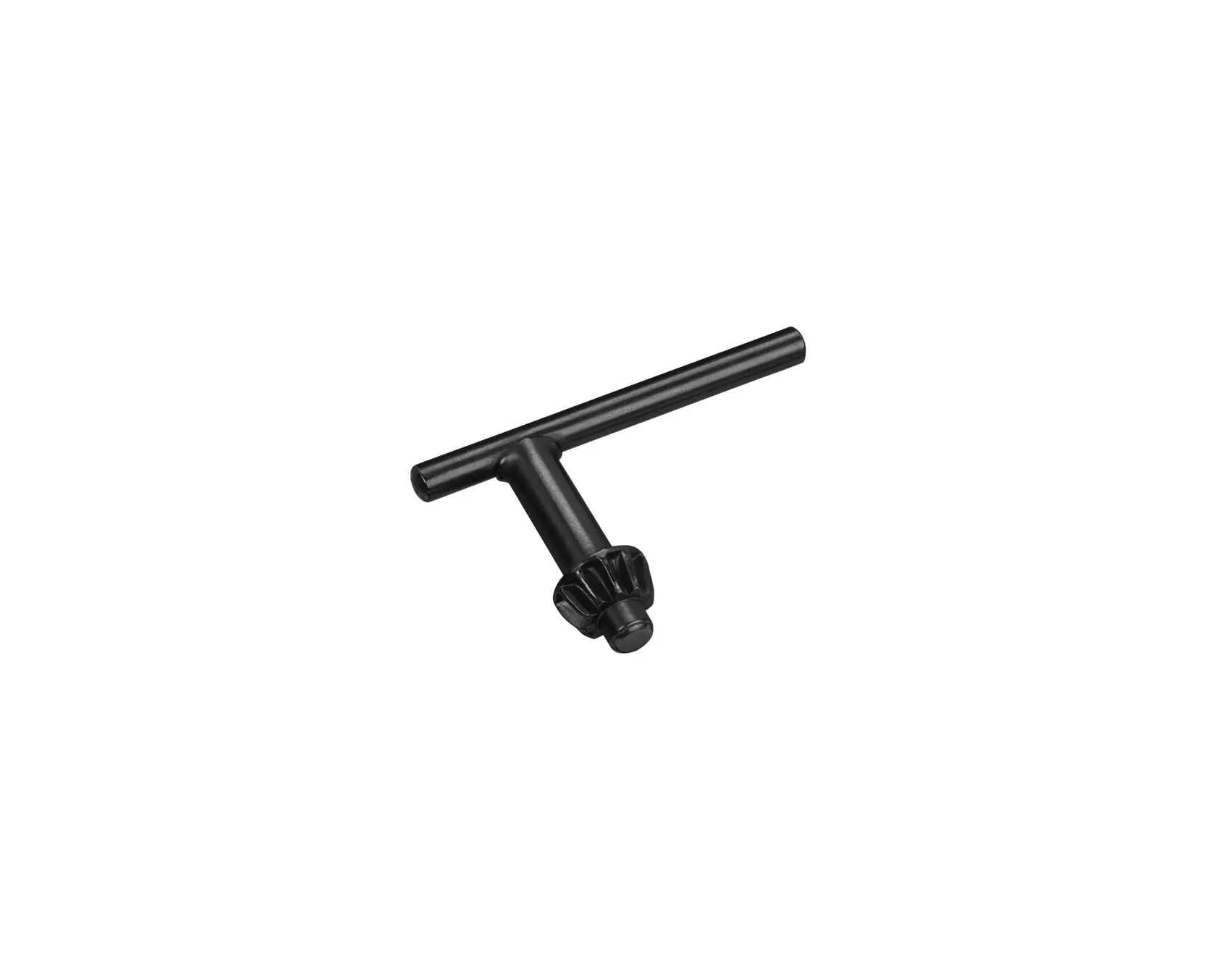 STANLEY STA66340 drill chuck key, black, tool category, front angle, on white background.
