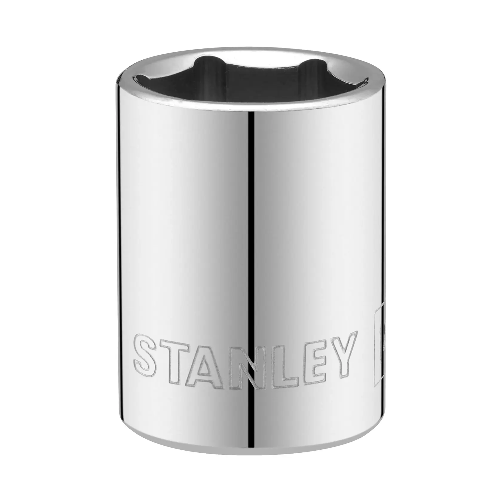 STANLEY STMT86311-0 chrome socket tool, product photo on white background.