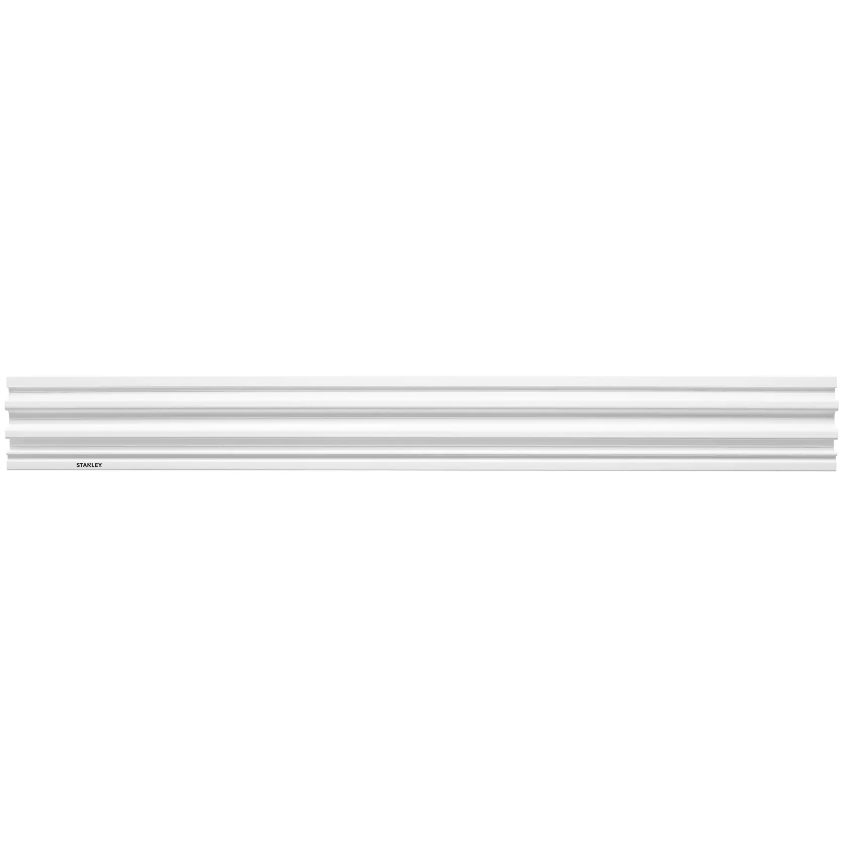 STANLEY STST82602-1 white wall-mounted tool organizer strip, front angle photography.